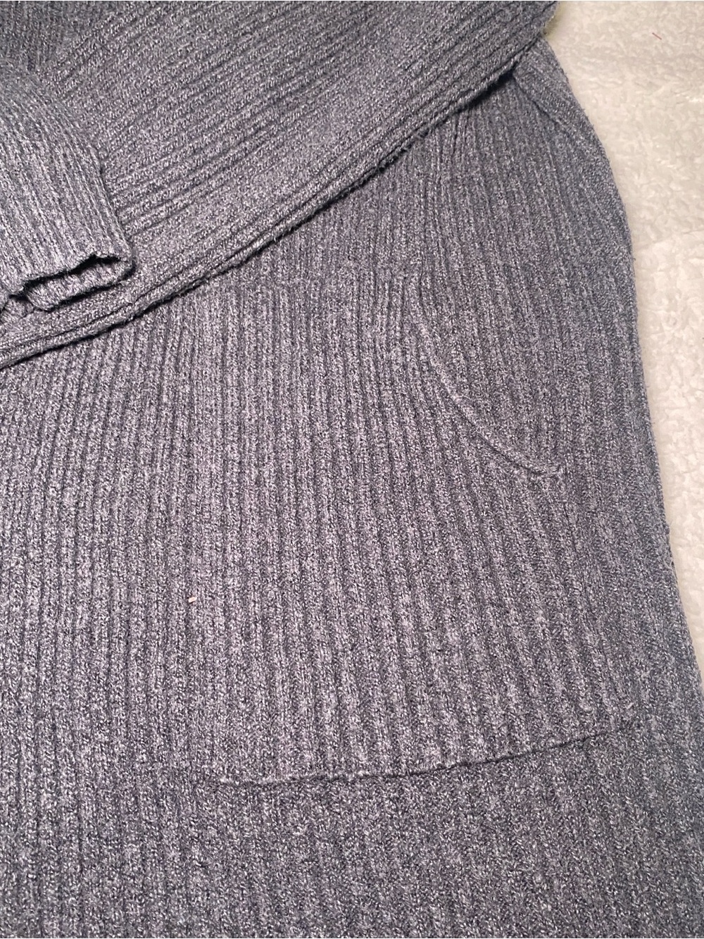 Universal Thread Dark Gray Ribbed Open-Front Cardigan - Picture 3 of 5